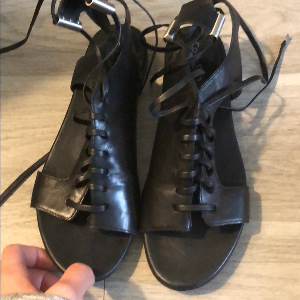 Leather Calvin Klein gladiator sandals